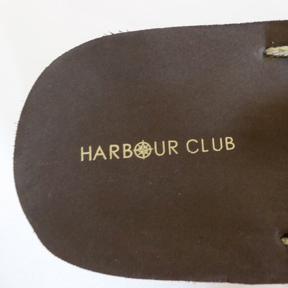 HARBOUR CLUB BRAND MENS BROWN FLIP FLOP SANDALS (NEW) NEVER WORN - Picture 7 of 9
